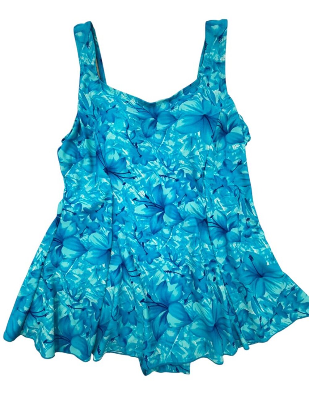 Shore Shapes Swim Blue Floral Swimdress